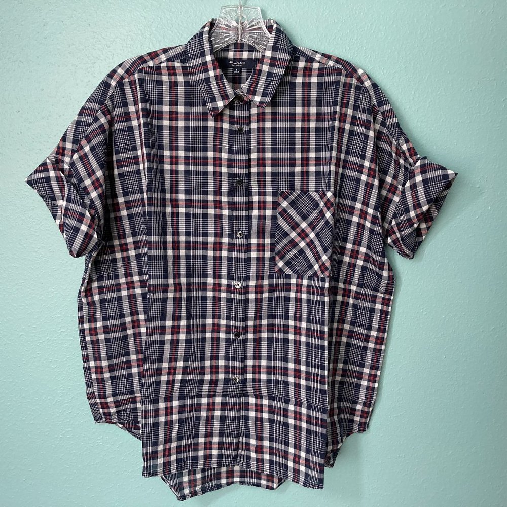 Madewell Courier in Dekalb Plaid Small